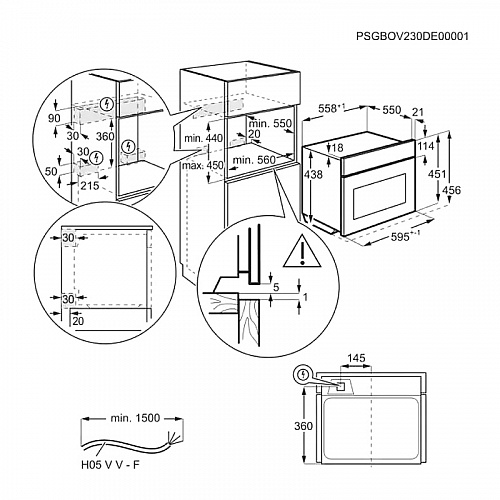 Встраиваемая микроволная печь Electrolux EVM9E2XT
