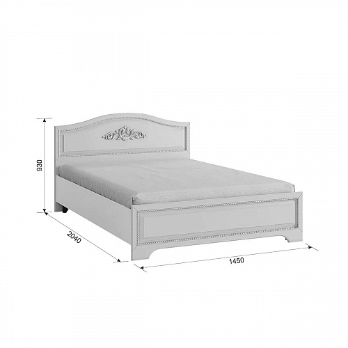 Спальный гарнитур Белла К2 белый/джелато софт