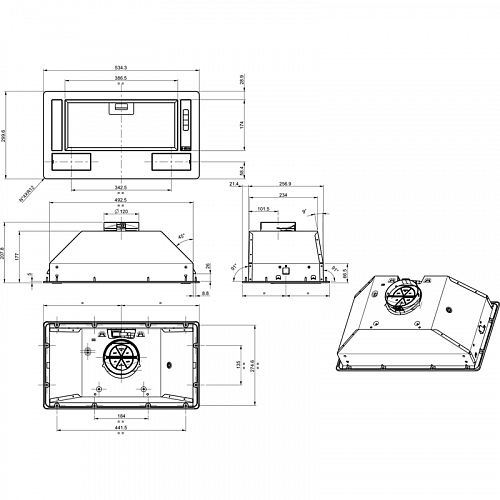 Вытяжка GORENJE BHI681EB