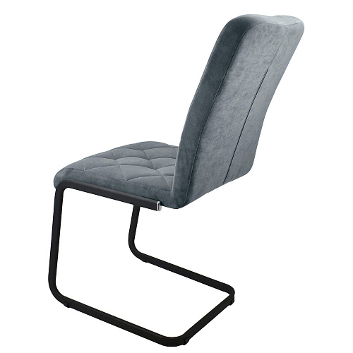 Стул Неаполь черный муар/Катания Силвер