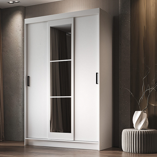 Шкаф-купе БРУНО 6 Белый гладкий