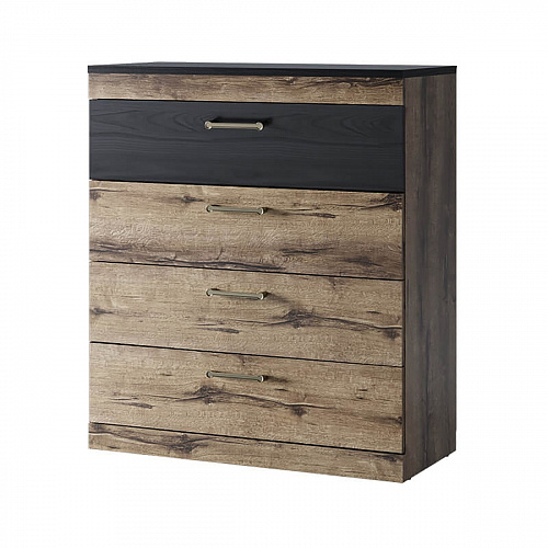 Комод 4S JAGGER Дуб монастырский/Черный