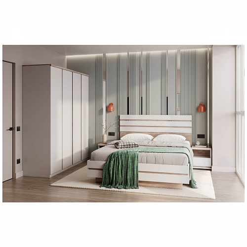 Шкаф LIMA 4DG Персидский жемчуг/Мадура