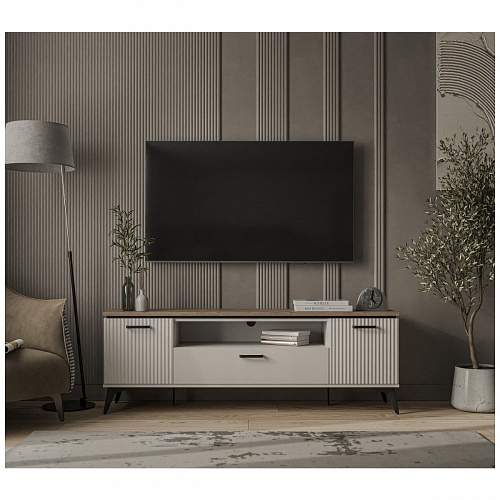 Тумба RTV VINATI 2D1SN ПЕРСИДСКИЙ ЖЕМЧУГ/АМАРОК