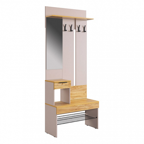 Прихожая Баско К2 кашемир/дуб крафт золотой