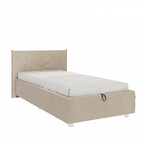 Кровать с подъемным механизмом Бест 90х200 капучино (велюр)