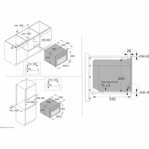 Встраиваемый духовой шкаф ASKO OCS54BGH