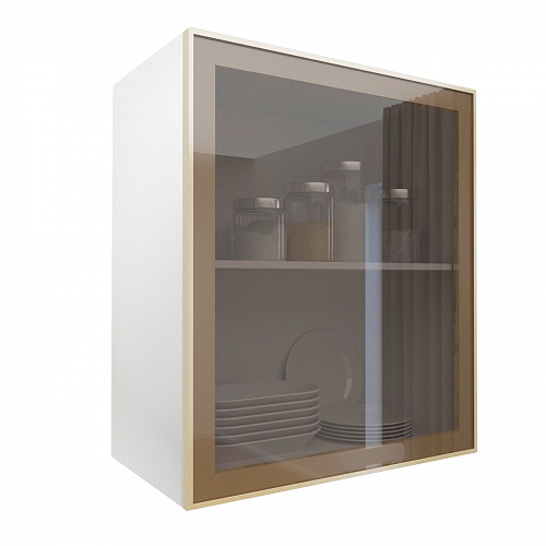 Фасад со стеклом из алюминиевого профиля 600х700