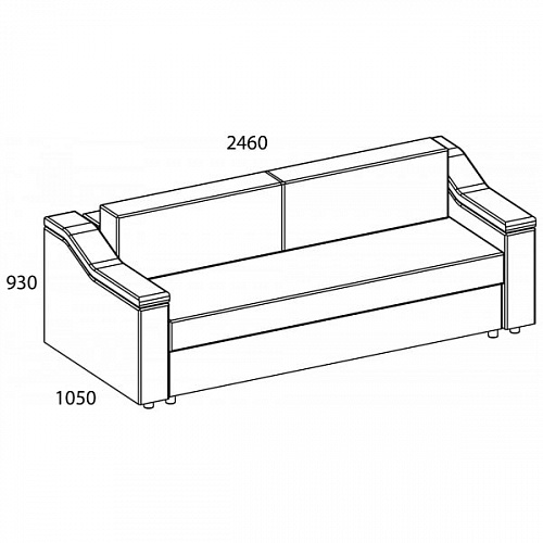 Диван-кровать FELLINI NEBBY 025