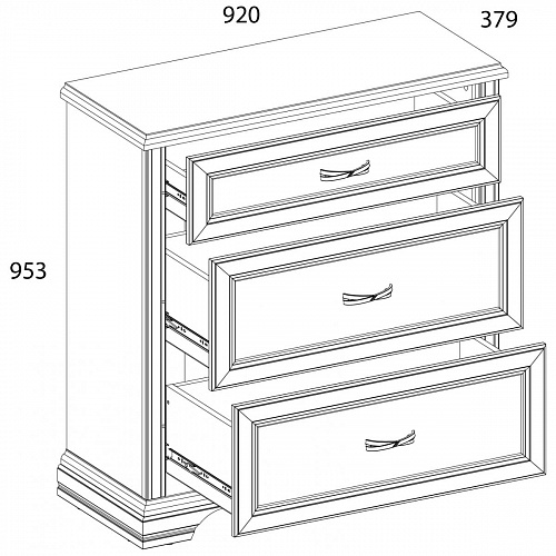 Спальный гарнитур MONAKO Сосна винтаж/дуб анкона