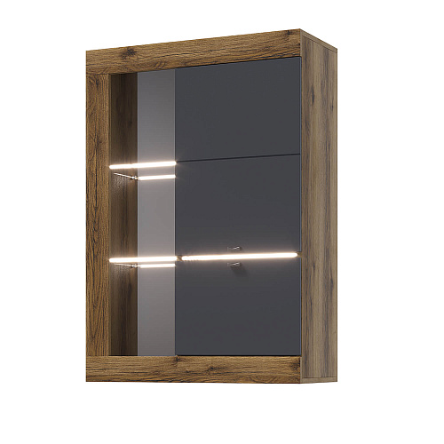 Гостиная ПРАГА №4 Дуб делано/Графит софт