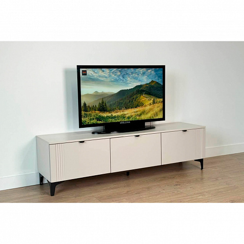 Тумба Рич 2 кашемир/фрапучино матовый/черный