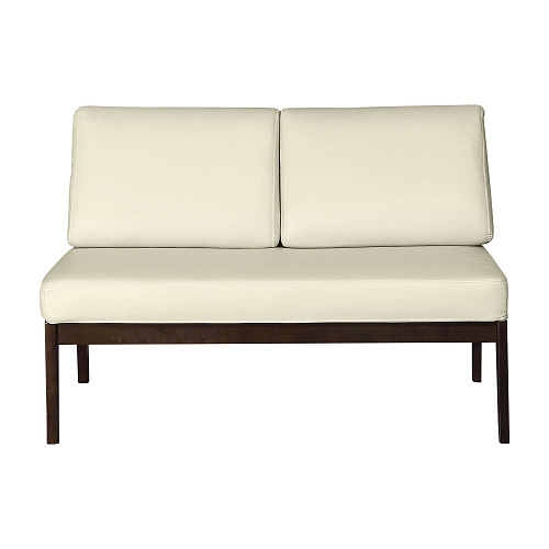 Диван-скамья массив мягкая Орех/MORGAN CREAM