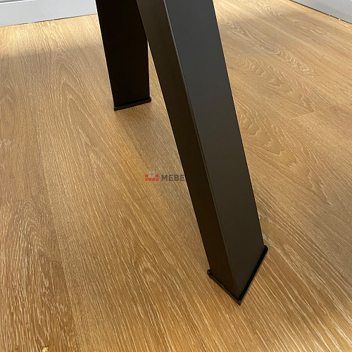 Стол обеденный Kenner KL1600 черный/керамика мрамор золотой
