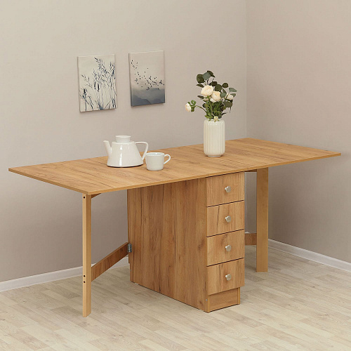 Стол-книжка с ящиками КМ.015.01-02-00 Дуб Крафт золотой