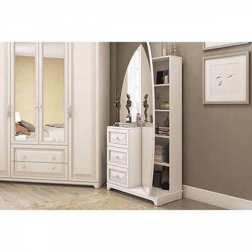 Шкаф комбинированный Белла белый/джелато софт