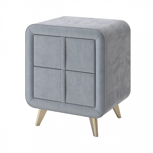 Тумба прикроватная Софи 2 оникс (велюр)