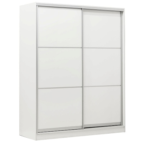 Шкаф-купе 2-х дверный 1755х590 ВАРИАНТ 3 Белый жемчуг