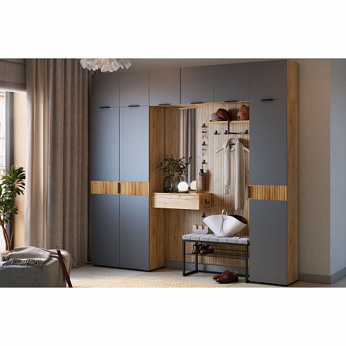 Зеркало Бодрум дуб крафт золотой