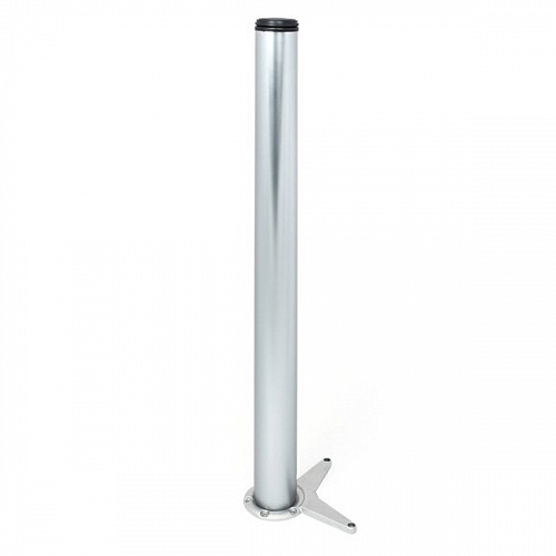 Ножка мебельная, 820-840х60мм, хром