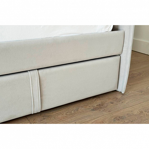 Кровать с ящиками Твикс (Софа) 90х200 галька (велюр)