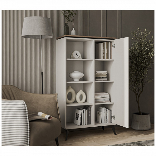 Шкаф открытый VINATI 1D P ПЕРСИДСКИЙ ЖЕМЧУГ/АМАРОК