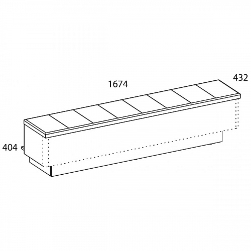 Скамья приставная JAGGER 160 Дуб монастырский/Черный