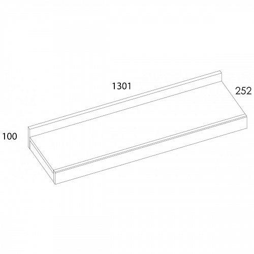 Полка 1NM OSKAR дуб Санремо