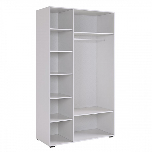 Шкаф трехдверный Ева 105.01 белое дерево/белый матовый