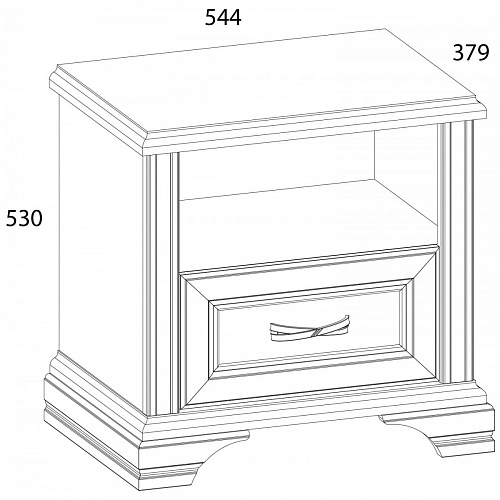 Спальный гарнитур MONAKO Сосна винтаж/дуб анкона