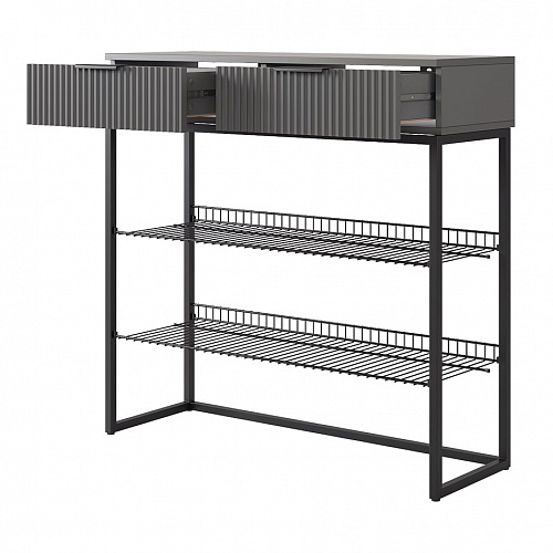 Обувница Классная 1 графит/черный муар