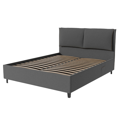 Кровать с подъемным механизмом Венеция 1600 Графит Софт