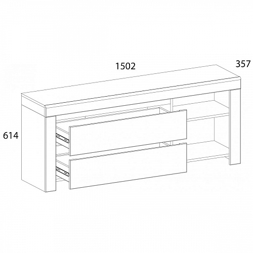 Гостиная TAURUS №1 Белый/Дуб вотан
