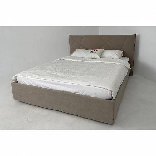 Кровать односпальная Бест 120х200 капучино (велюр)