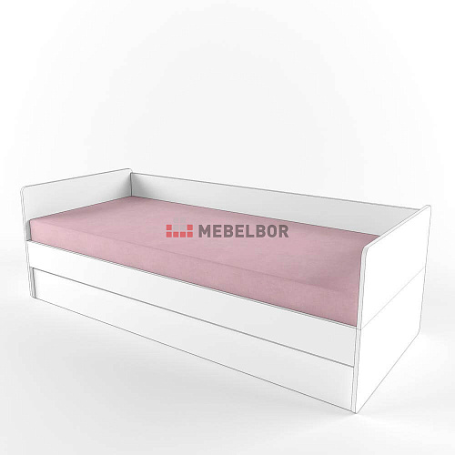 Наматрасник для кровати на резинке Розовый 1900х800