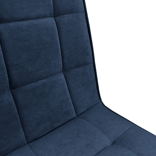 Стул Рица Лофт черный муар/Катания Дарк Блю