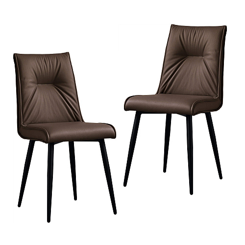 Стул Сенатор Кожа Шоколад 2шт