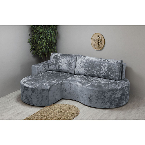 Угловой диван Каир (правый) PLUSH GRAPHITE