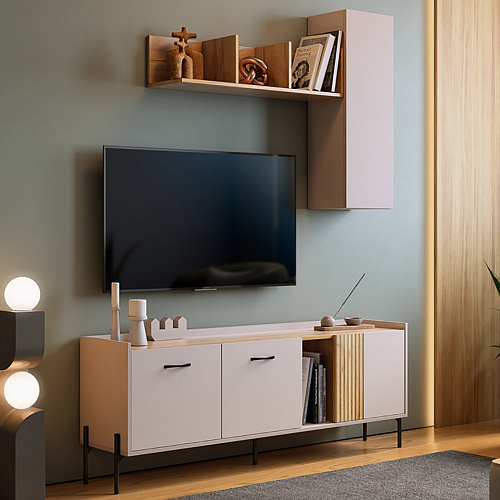 Гостиная Доминика К1 кашемир/дуб крафт золотой