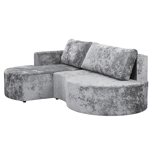 Угловой диван Каир (правый) PLUSH SILVER