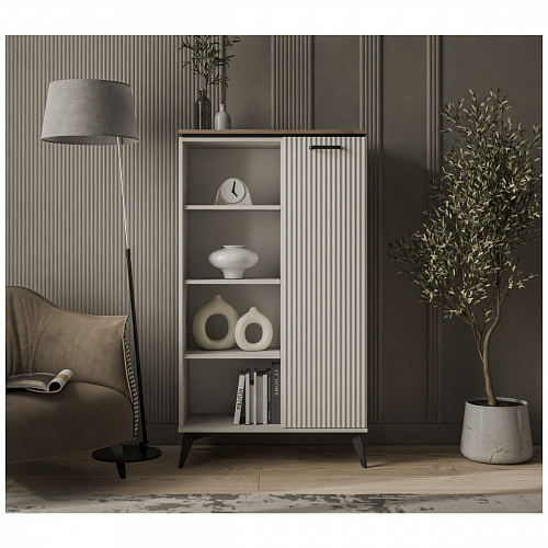 Шкаф открытый VINATI 1D P ПЕРСИДСКИЙ ЖЕМЧУГ/АМАРОК