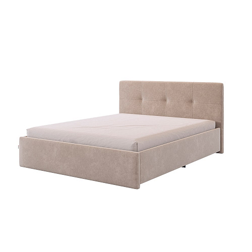 Кровать Веста 160х200 капучино (велюр)