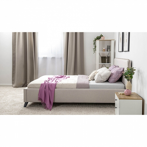 Кровать с подъемным механизмом Миа 1800х2000 Bravo white