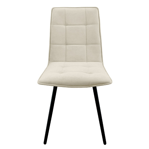 Стул Рица Лофт черный муар/Катания Айвори