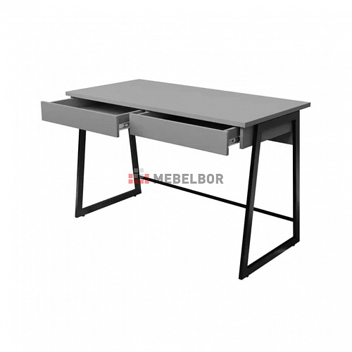 Стол письменный лофт DQ MADRID М-3 Черный/Серый графит