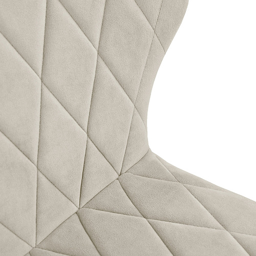 Стул Бергамо Барный черный муар/Катания Айвори