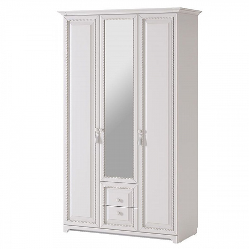 Шкаф 3-створчатый Белла белый/джелато софт