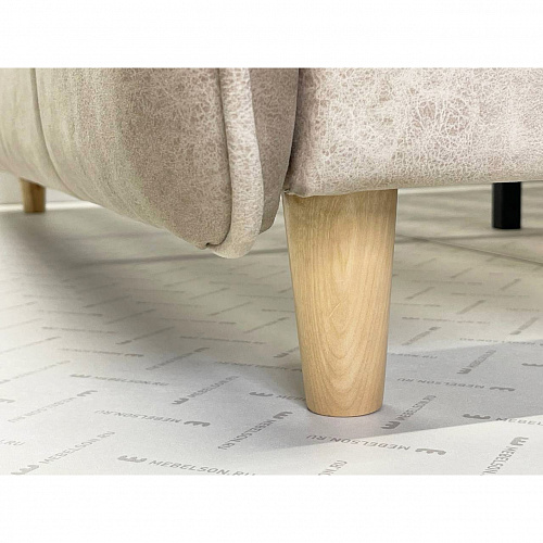 Кровать Грета 160х200 песок алькантара (велюр)