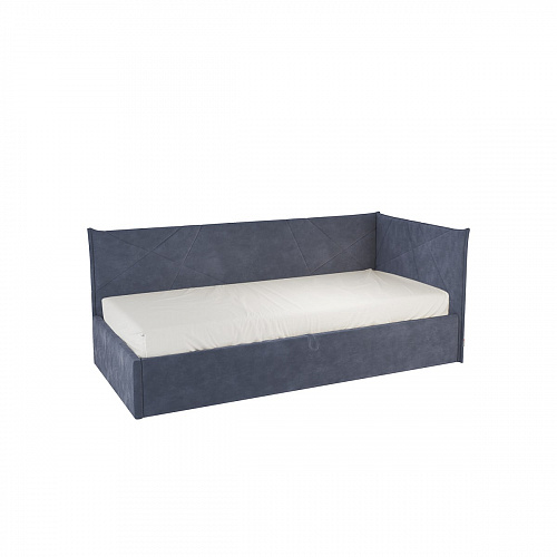 Кровать с подъемным механизмом Квест (Тахта) 90х200 топаз (велюр)