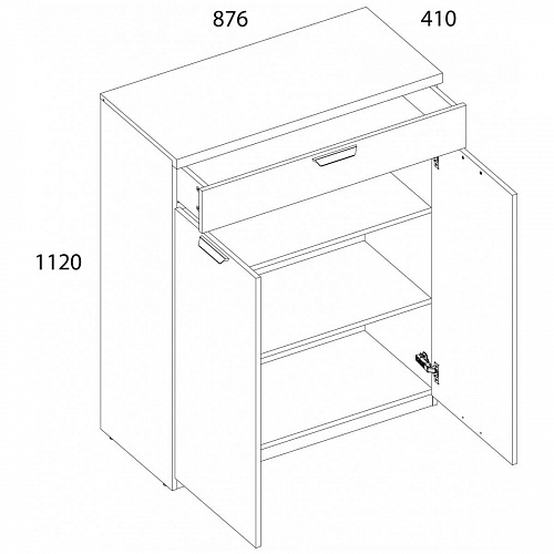 Тумба для обуви MODERN 2D1S Персидский жемчуг/Ирландский ликер